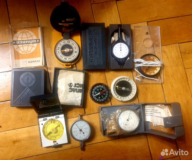 Компас СССР разные Курвиметр,Индикатор ич