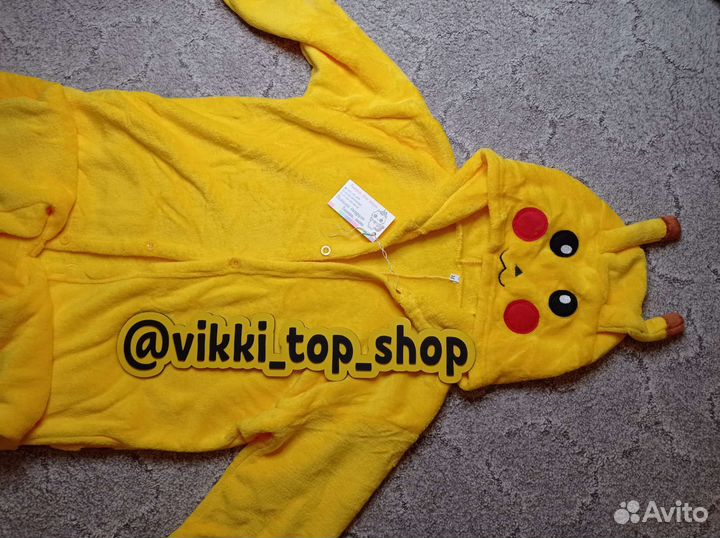 Костюм кигуруми Пикачу М