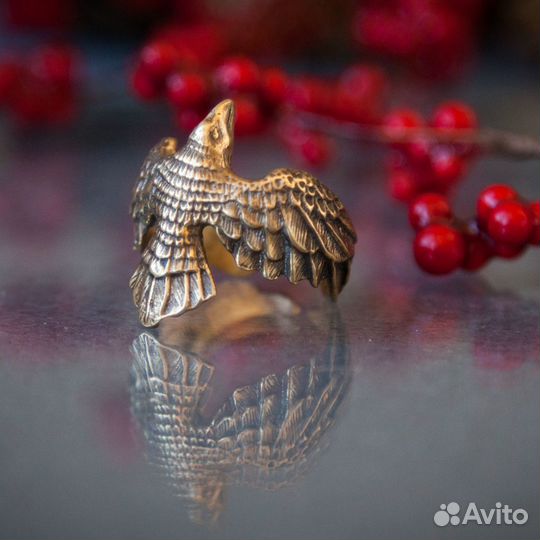 Кольцо Ворон. Латунь