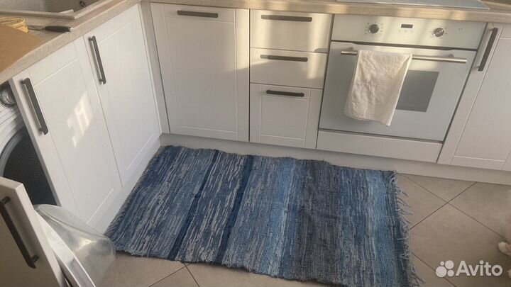 Домотканные домашние коврики из джинс, ткани