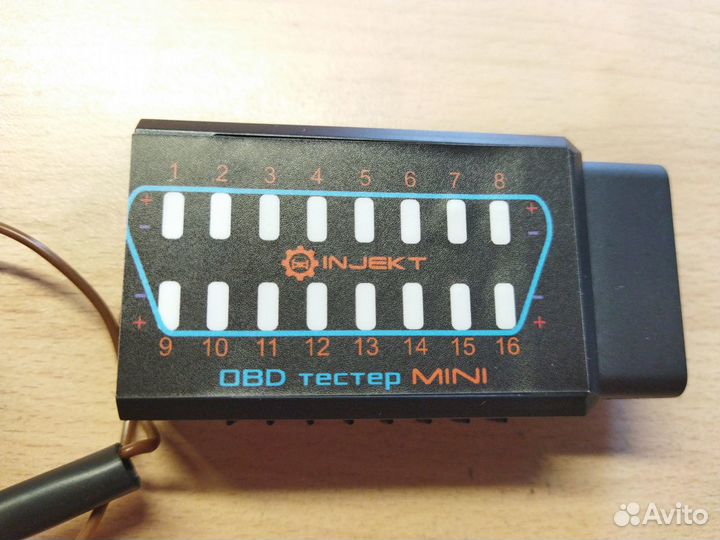 OBD tester Mini. Тестер напряжений в разъеме