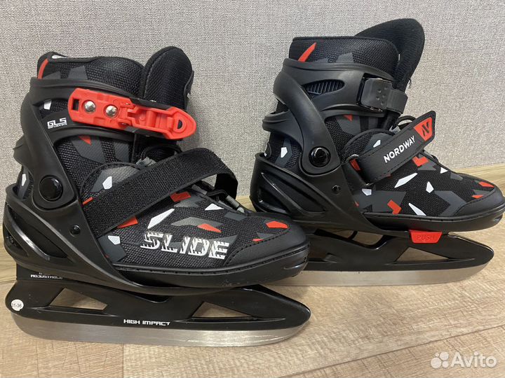 Коньки детские раздвижные Nordway, р-р 31-36