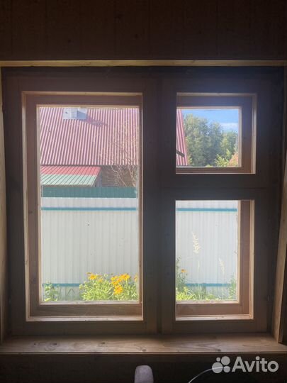 Окна деревянные бу в хор. сост. с подок.и откосами