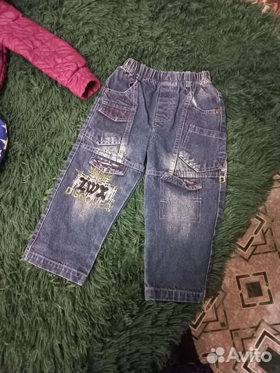 Детские вещи на мальчика 92 бу пакетом на осень