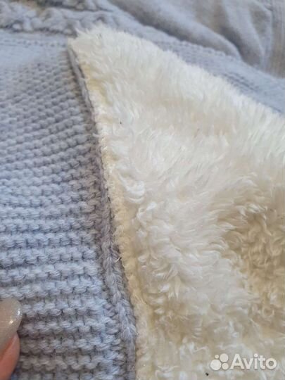 Плед детский вязаный