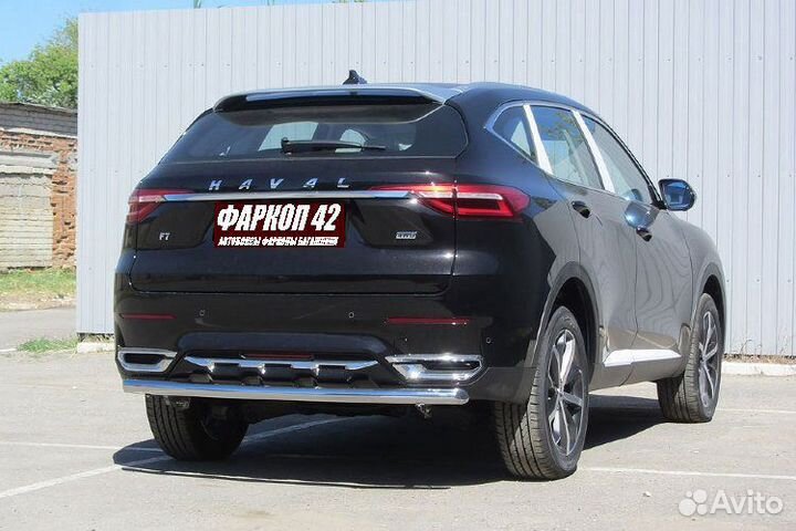 Защита заднего бампера Haval F7 (2019 г.в.)