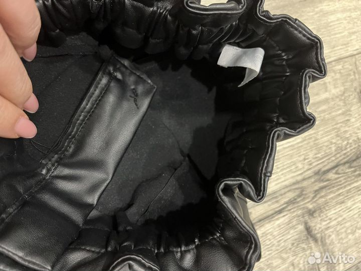 Кожаные брюки zara