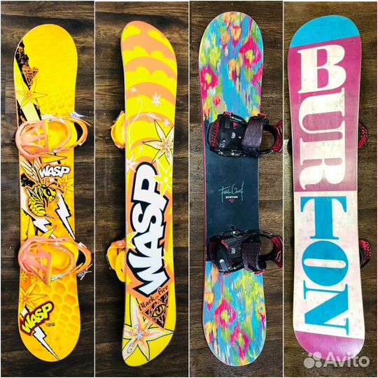 Подростковые сноуборды с креплениями 135-140