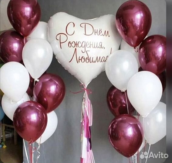 Подарок на день рождения, шарики
