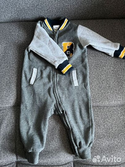 Трикотажный комбинезон для новорожденных