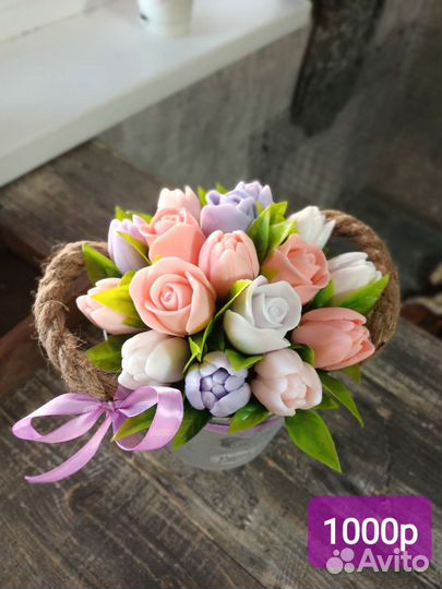 Букет из мыла