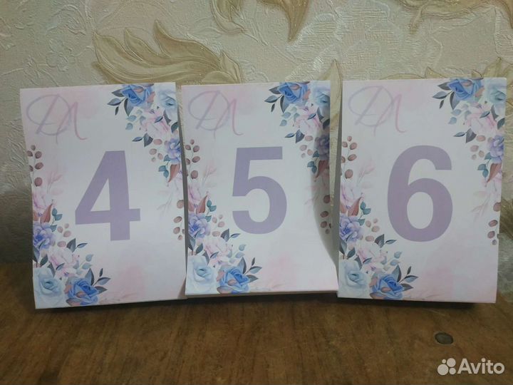 Номера на столы