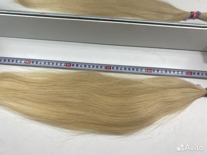 Натуральные волосы 60 см + работа