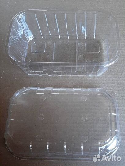 Лотки (лукошки, контейнеры, коррексы) c крышкой