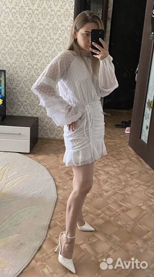 Платье свадебное мини