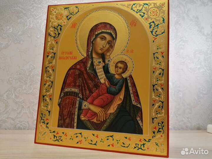 Икона рукописная Божья Мать - Утоли моя печали