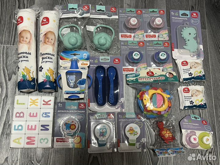 Пустышка, держатель, детская ложка, прорезователь