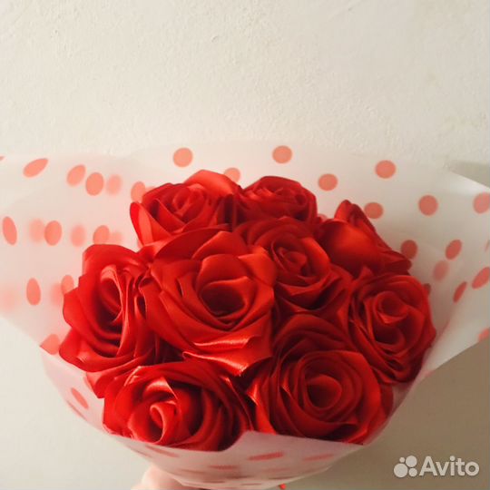 Букет из атласных лент