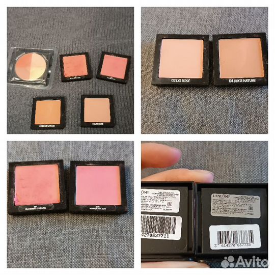 Dior, denona,Lancome, benefit