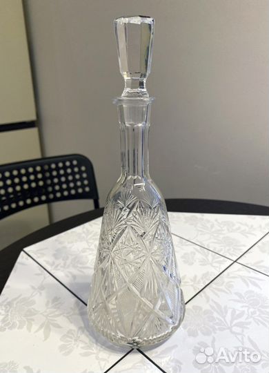Графин хрустальный СССР винтаж, со стаканами