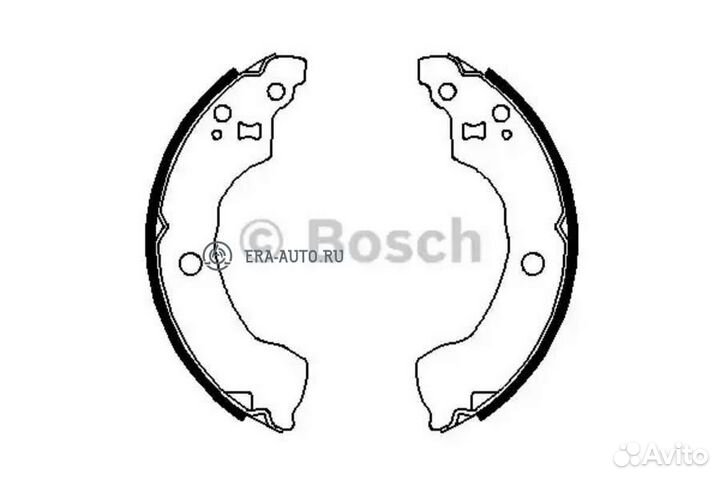 Bosch 0986487691 Колодки тормозные барабанные зад