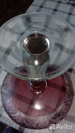 Ваза цветной хрусталь СССР