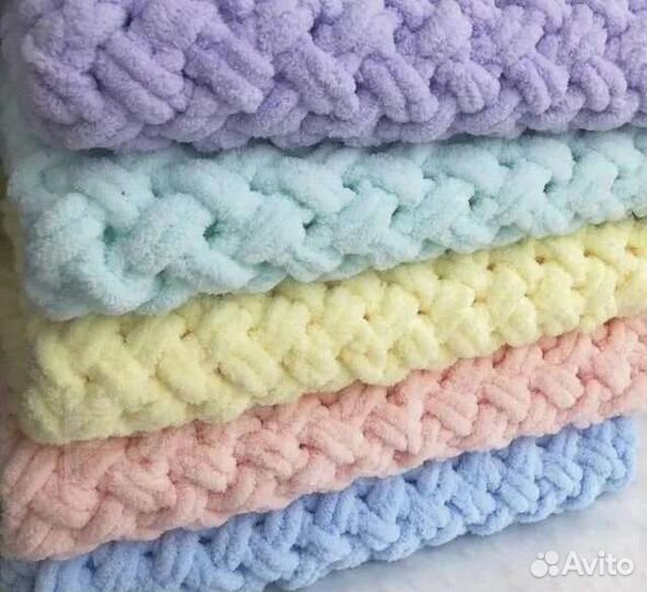 Плед детский вязаный ручная работа