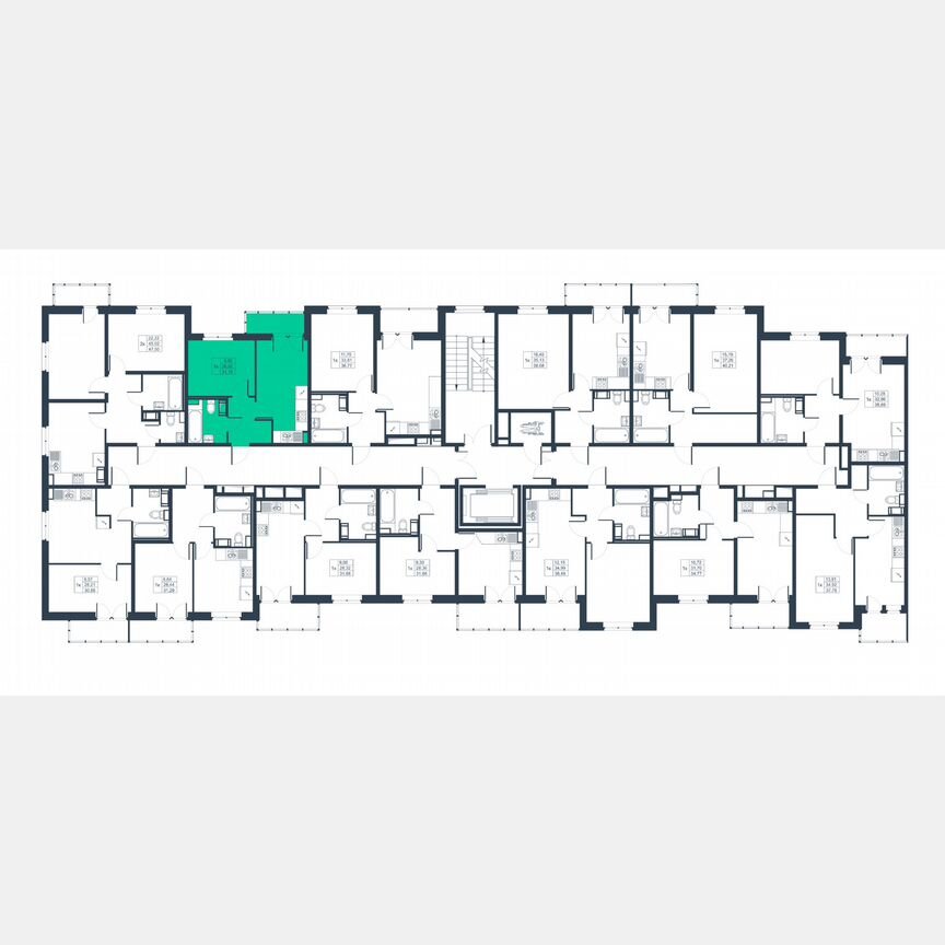 1-к. квартира, 29,9 м², 2/8 эт.