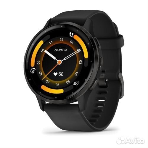 Часы Garmin Venu 3 черные с серым безелем