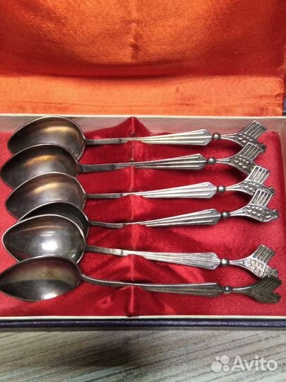 Набор чайных ложек ссср. Мельхиор. Новые