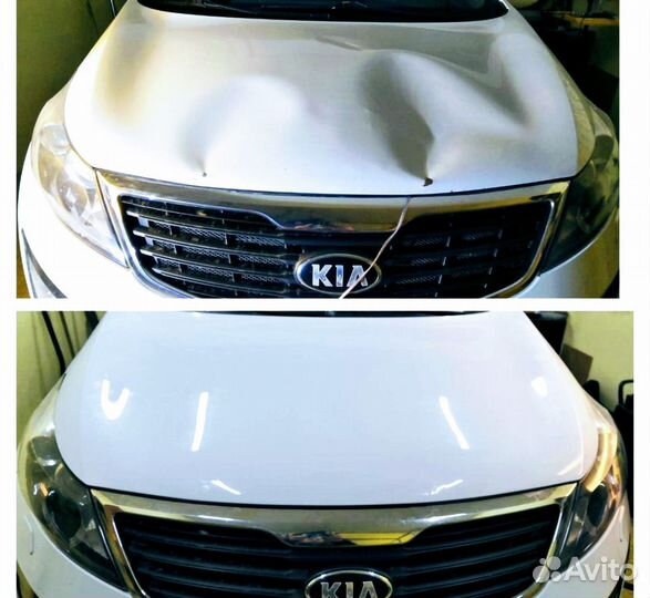 Вакуумная рихтовка (выпрямление вмятин )