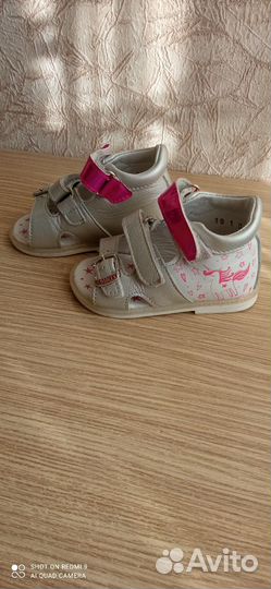 Сандали для девочки 19 размер