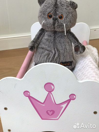 Baby born переноска +стул для кормления+кроватка