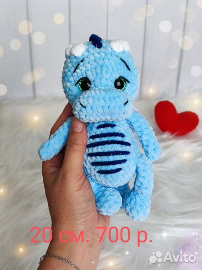 Драконы,зайки и др. Вязаные игрушки для детей