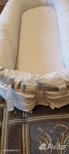 Кокон для новорожденных Dr.Hygge Светло-серый