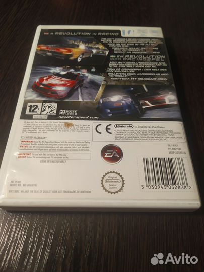 Игра Need for speed Carbon для Nintendo Wii