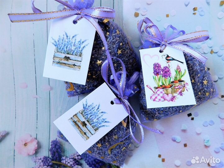 Лаванда саше с шильдиком 10х12см розн., опт