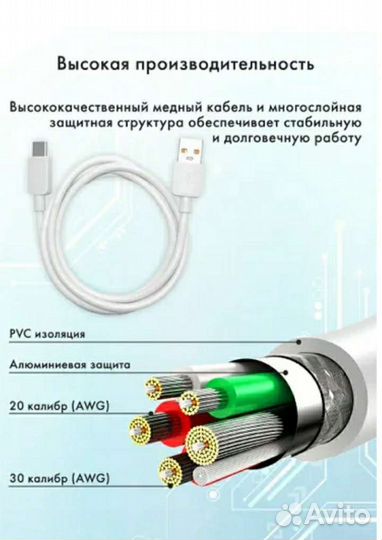 Кабель usb type c xiaomi/Оригинал