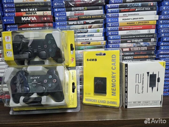 Геймпад, Адаптер, Карта памяти PS2 PlayStation 2