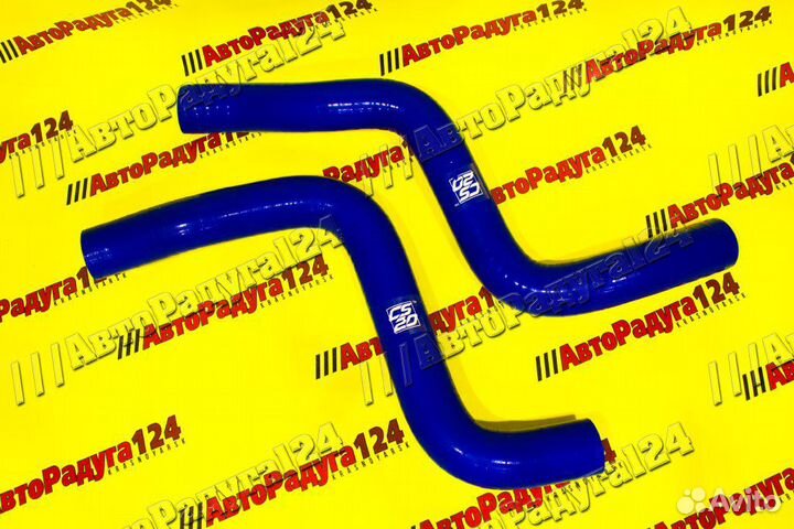 Патрубки охлаждения ваз 2170 силикон усиленный синий (Компл.-2 шт.) (CS-20)