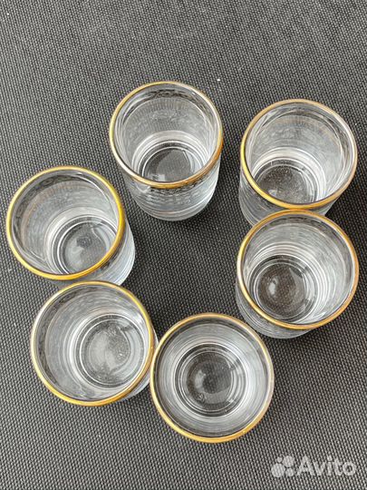 Набор стопок 6 шт с декором