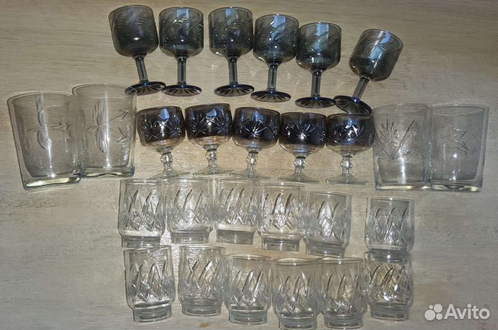 27 шт Рюмка Малая Вишера и другие стопки СССР