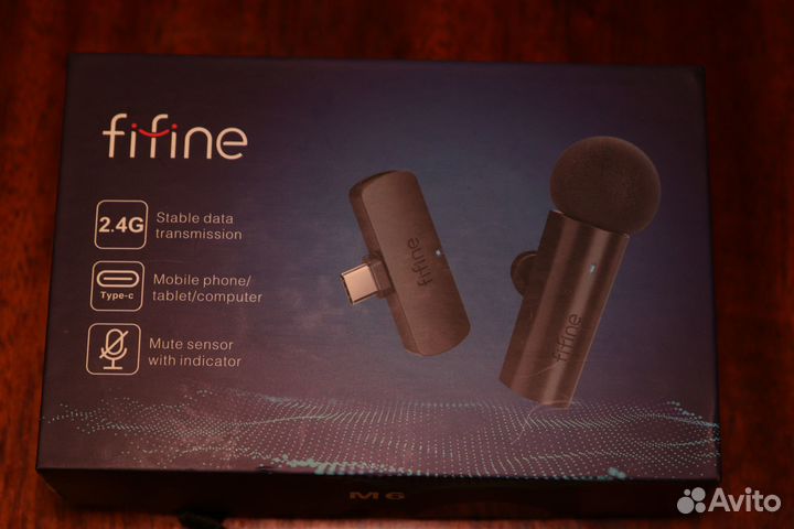 Fifine M6 - беспроводной микрофон type-c