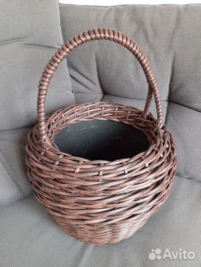Корзина из поли ротанга Ratteco ручной работы 7 л