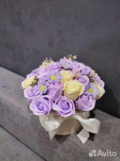 Цветы розы и букеты мыльные