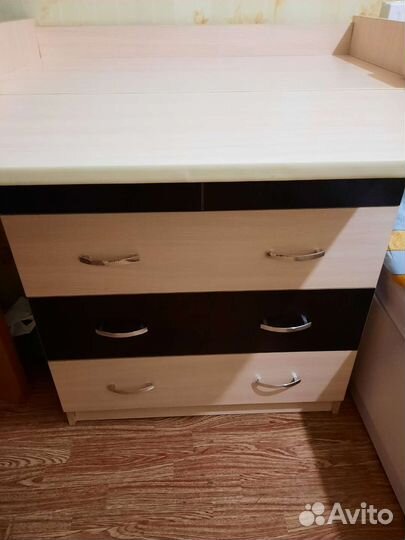 Пеленальный комод+комплект в кроватку в Подарок