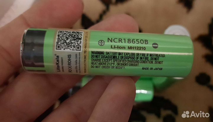 Аккумулятор Li-Ion 3400мАч Panasonic NCR18650B