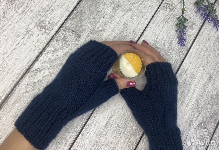 Варежки и митенки вязаные