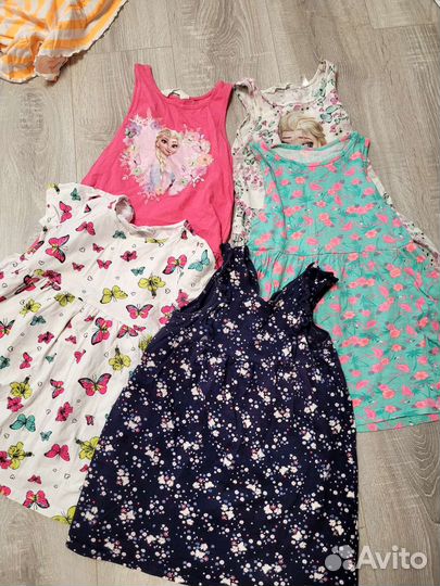 Пакет летних вещей на девочку 3-4 года