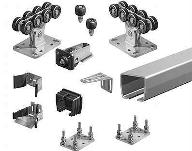 Комплектующие для откатных ворот Алютех